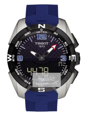 Tissot  天梭腾智太阳能系列硅质带石英男表冰球特别款T0914204705702