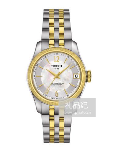 Tissot  天梭宝环系列天文台认证款钢带80机芯机械女表T1082082211700