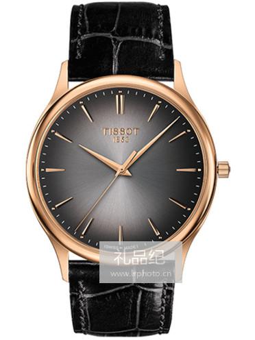 Tissot  天梭卓越系列皮带石英男表T9264107606100