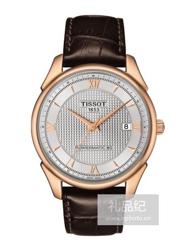 Tissot  天梭传奇系列皮带80机芯机械男表T9204077603800