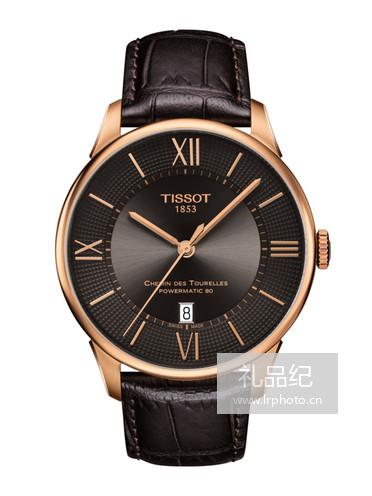 Tissot  天梭杜鲁尔系列皮带80机芯机械男表T0994073644800