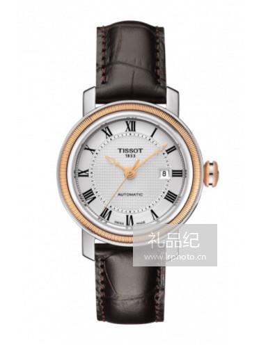 Tissot  天梭港湾系列皮带机械女表T0970072603300