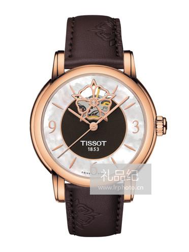 Tissot  天梭心媛系列皮带80机芯机械女表T0502073711704