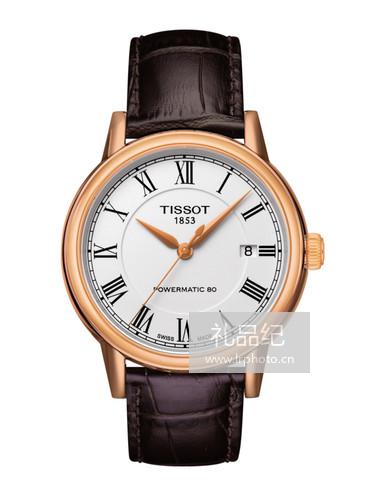 Tissot  天梭卡森系列皮带80机芯机械男表T0854073601300