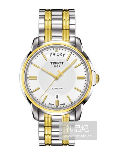 Tissot  天梭恒意系列钢带机械男表T0659302203100