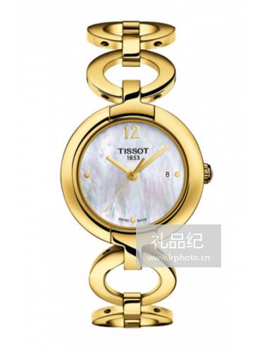 Tissot  天梭粉彩系列钢带石英女表T0842103311700