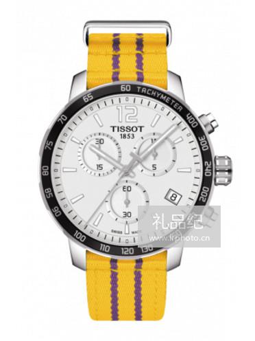 Tissot  天梭时捷系列NBA特别款尼龙带石英男表洛杉矶湖人队T0954171703705