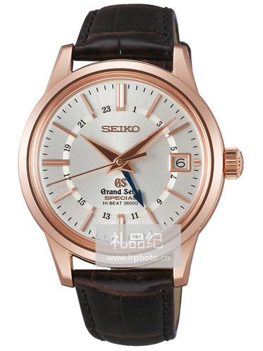 精工Grand Seiko系列自动上链高振频两地时间机械表SBGJ010