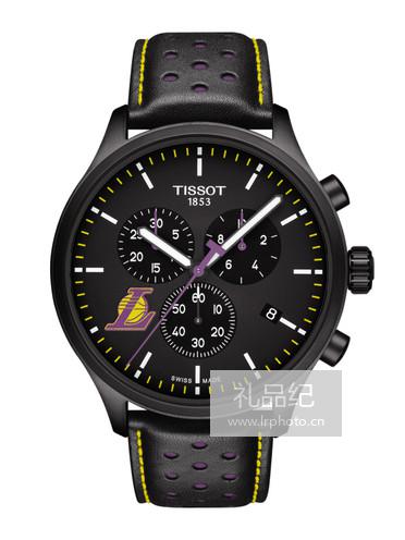 Tissot  天梭速驰系列皮带石英男表NBA洛杉矶湖人队款T1166173605103