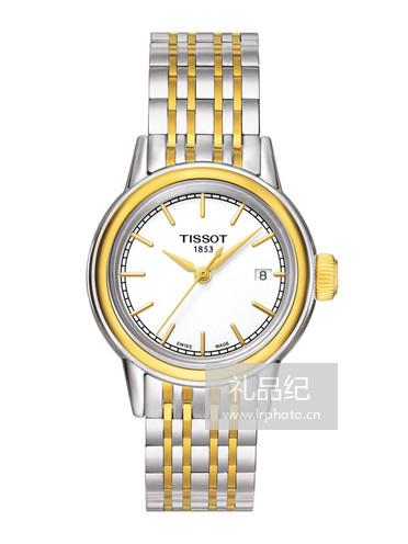 Tissot  天梭卡森系列钢带石英女表T0852102201100