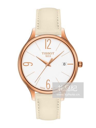 Tissot  天梭臻时系列皮带石英女表T1032103601700