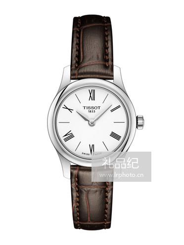 Tissot  天梭俊雅系列皮带石英女表T0630091601800