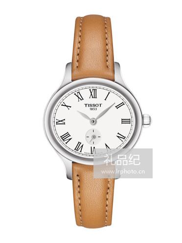 Tissot  天梭臻时系列皮带石英女表T1031101603300