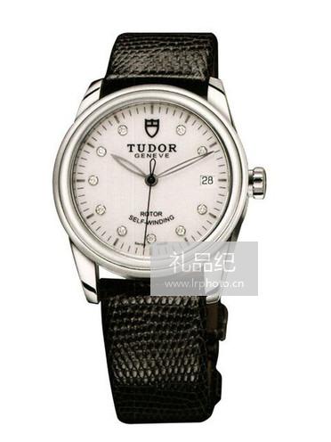 帝舵骏珏系列55000-Black lizard strap