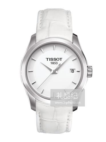 Tissot  天梭库图系列皮带石英女表T0352101601100