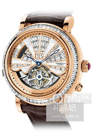 帕玛强尼TOURBILLON系列PF on demand 玫瑰金镶钻表壳腕表